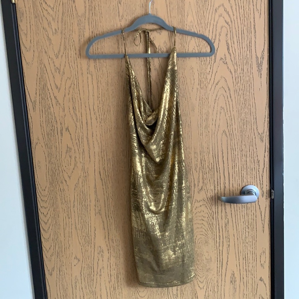 Gold dress